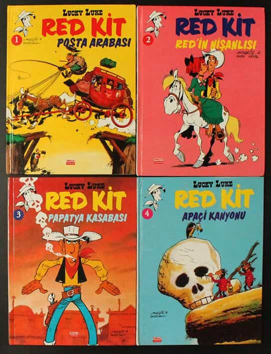 İlk Dört Sayı Red Kit Lucky Luke