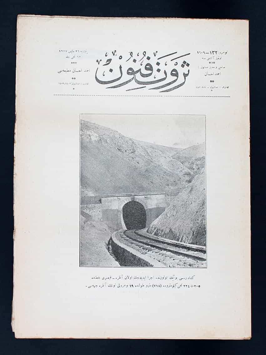 Osmanlıca Dergi - Servet-i Fünun - Demiryolu -26 Mayıs 1927