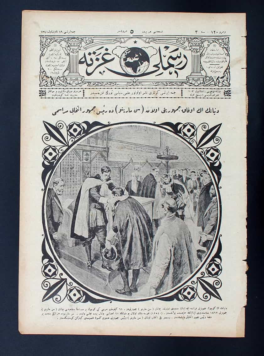 Osmanlıca Süreli Yayın - Resimli Gazete - Sayı-120
