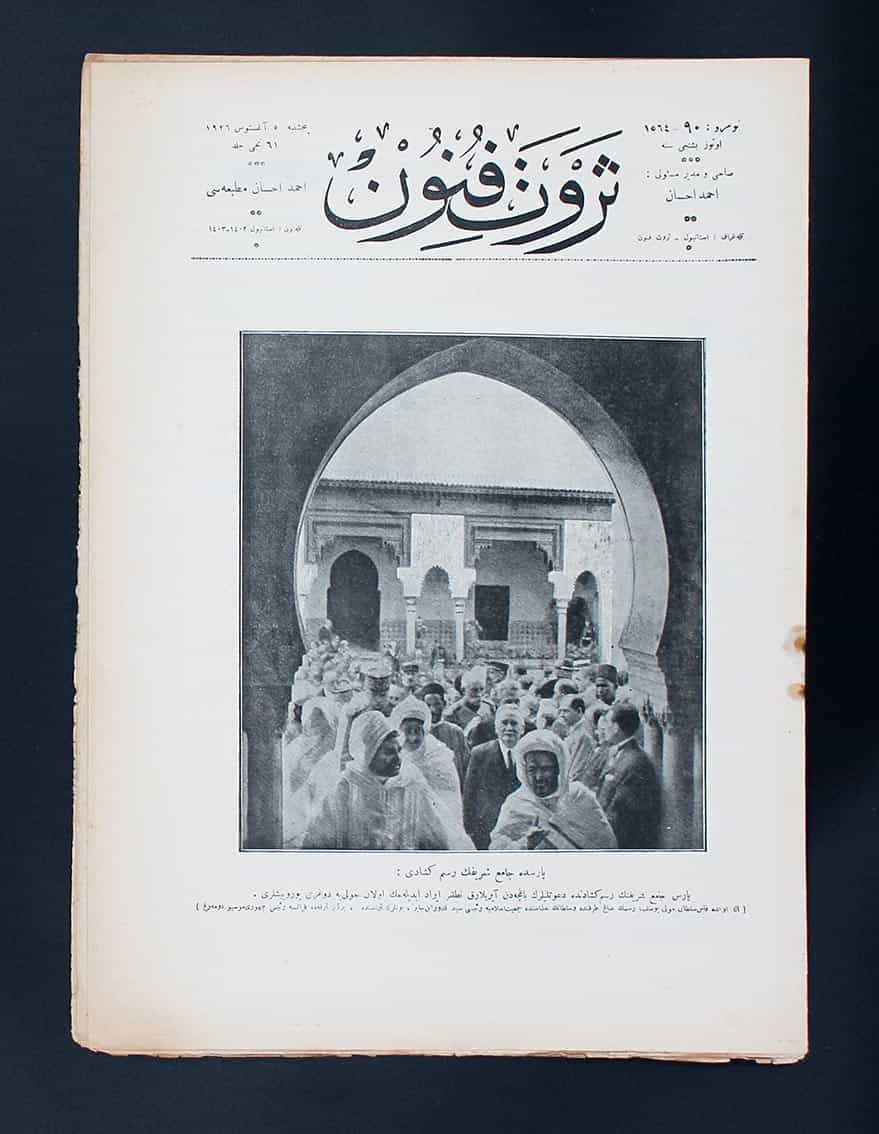 Paris'te Açılan İlk Camii Servet-i Fünun Osmanlıca 1926