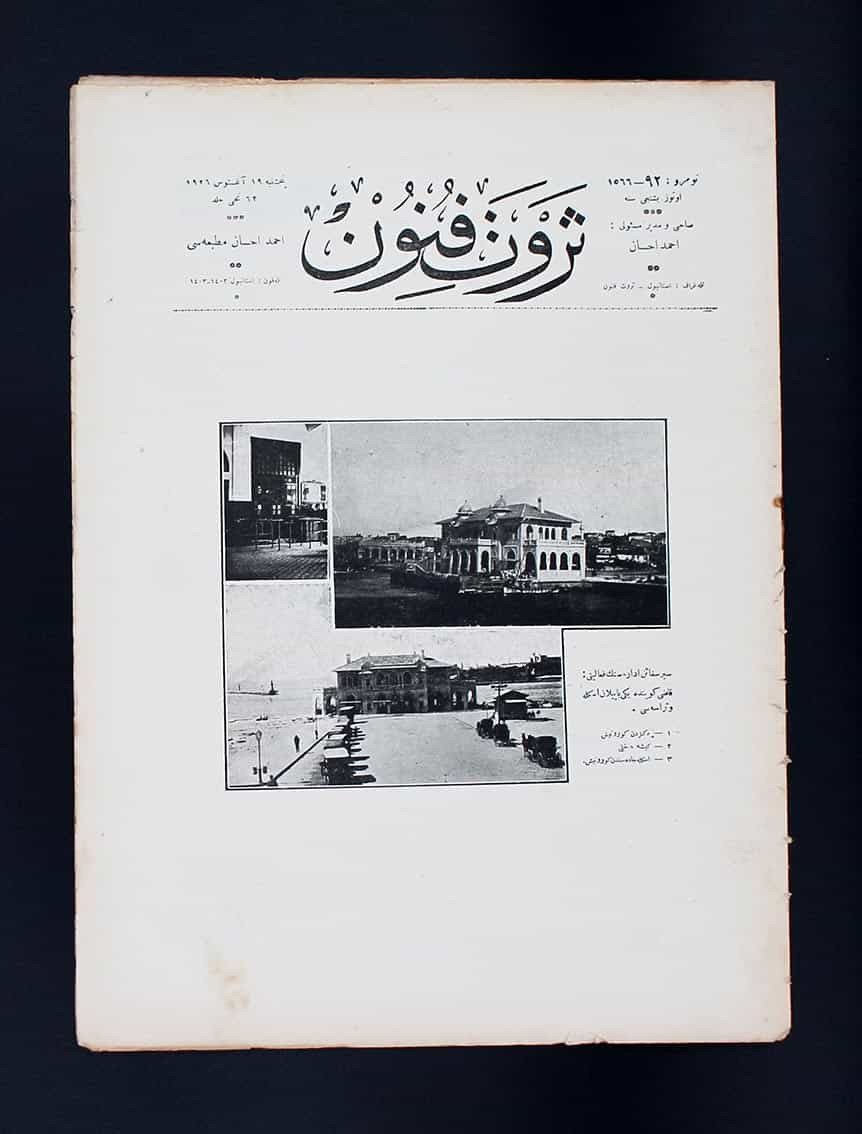 Servet-i-Fünun Osmanlıca Dergi - Kadıköy İskelesi - Denizcilik -1926 senesi